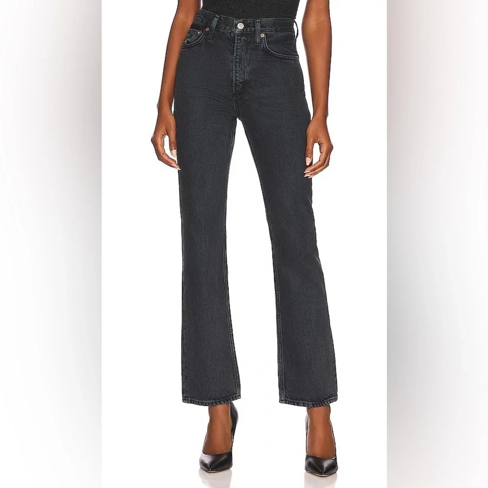 Agolde Vintage High Rise Bootcut Dark  Grey